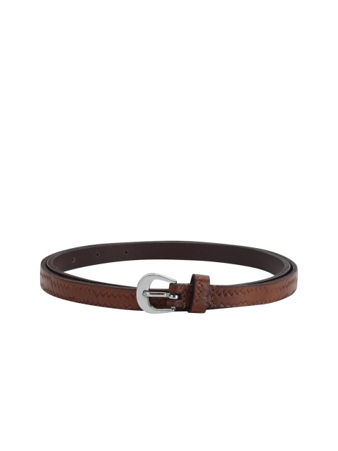 Aditi Wasan Women Brown Woven Design Leather Belt