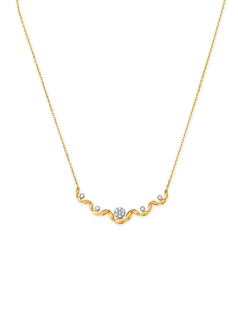 Mia by Tanishq 14KT Yellow Gold Diamond Necklace
