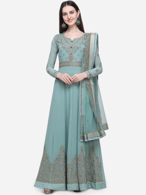 Stylee LIFESTYLE Women Blue & Gold-Coloured Poly Georgette Semi-Stitched Dress Material
Stylee LIFESTYLE Women Blue & Gold-Coloured Poly Georgette Semi-Stitched Dress Material