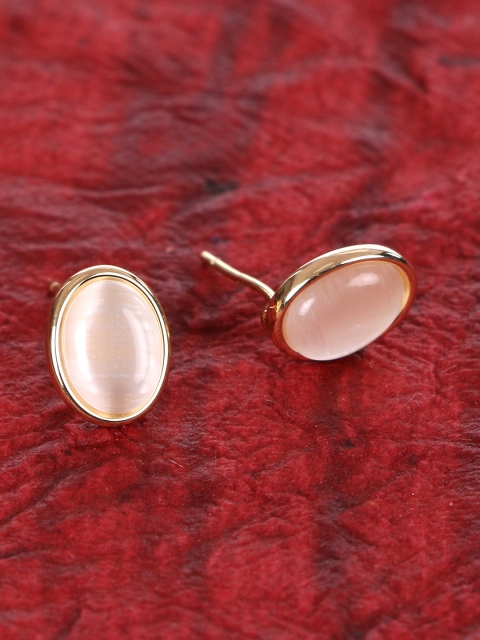 E2O Gold-Toned Oval Studs
