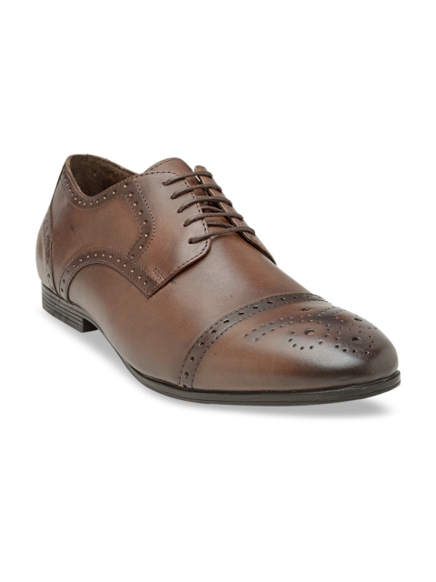 Teakwood Leathers Men Brown Solid Leather Derbys