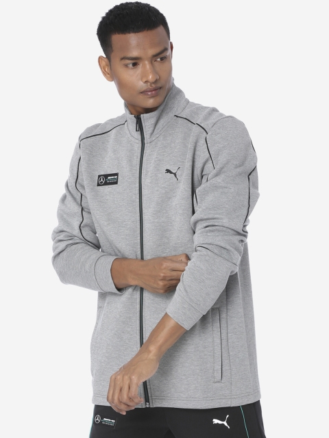 PUMA Motorsport Men Grey SWEAT Track MSP Jacket Solid Track MSP Jacket