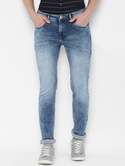 People Men Blue Regular Fit Jeans