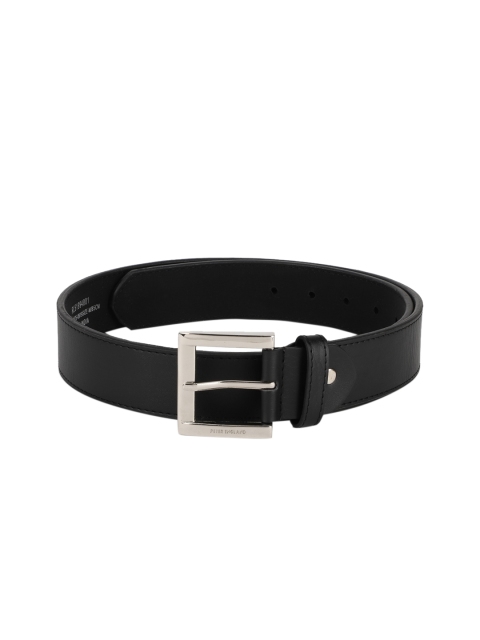 Peter England Men Black Textured Belt