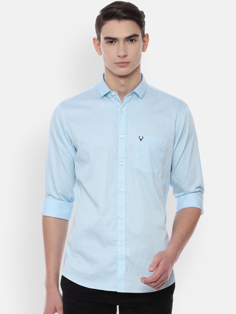 Allen Solly Men Blue Slim Fit Printed Casual Shirt