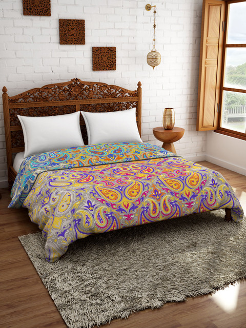 Welspun Pink & Blue Ethnic Motifs Printed AC Room 150 GSM Double Bed Quilt
Welspun Pink & Blue Ethnic Motifs Printed AC Room 150 GSM Double Bed Quilt