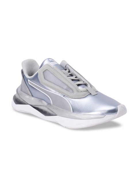 Puma Women Silver-Toned Training or Gym Shoes