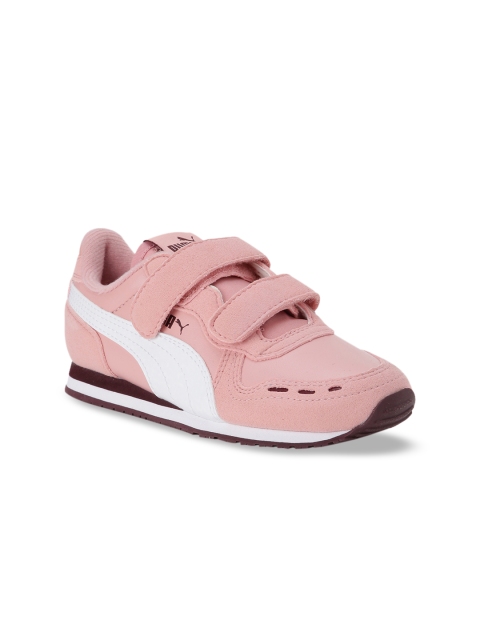 Puma Girls Pink Slip-On Sneakers