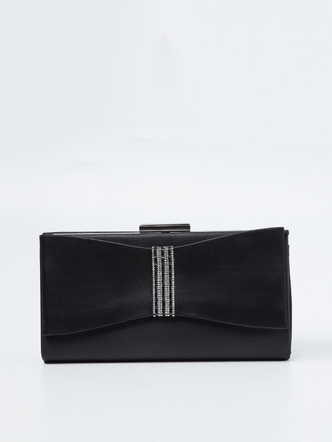 CODE by Lifestyle Black Solid Clutch