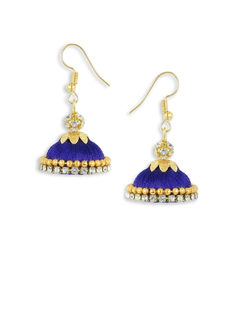 AKSHARA Navy Blue Jhumkas