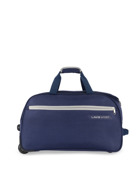 LAVIE SPORT Unisex Navy Blue & Beige Polar X Small Duffel Bag