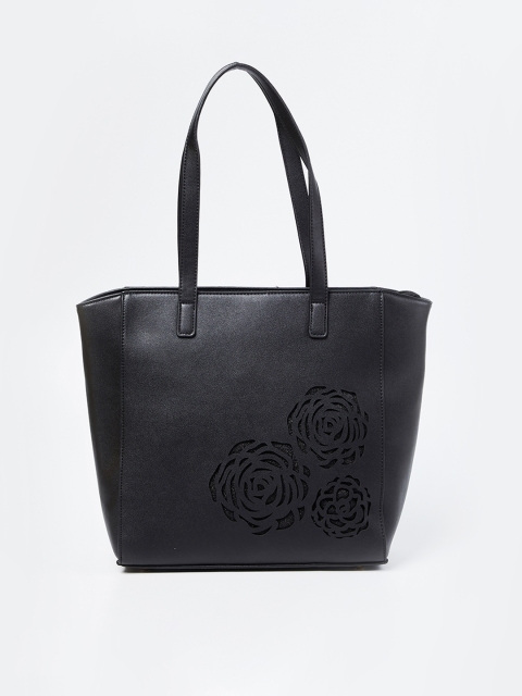 Ginger by Lifestyle Black Solid Shoulder Bag