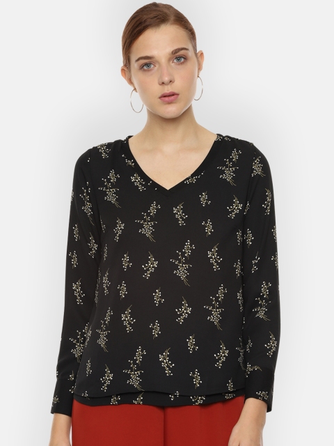 Van Heusen Woman Women Black Printed Top