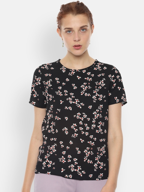 Van Heusen Woman Black Printed Top