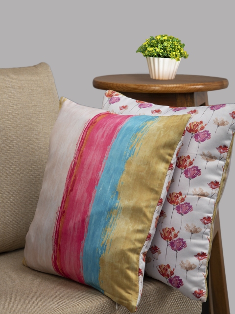 HOUZZCODE Off-White & Multicoloured Printed Set of 2 Floral Square Cushion Covers
HOUZZCODE Off-White & Multicoloured Printed Set of 2 Floral Square Cushion Covers