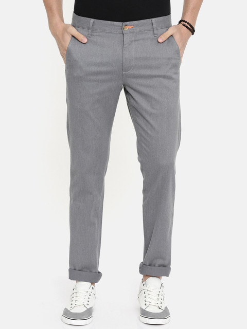 IMYOUNG Men Grey Slim Fit Solid Regular Trousers
IMYOUNG Men Grey Slim Fit Solid Regular Trousers