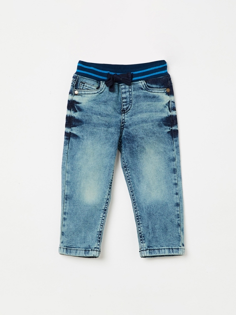 Juniors by Lifestyle Boys Blue Regular Fit Mid-Rise Clean Look Jeans