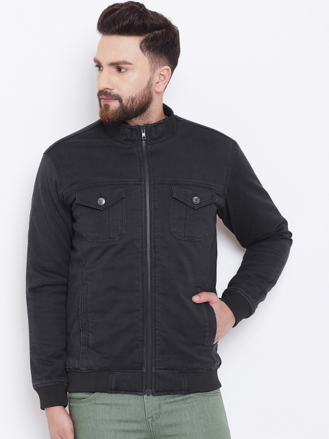 Canary London Men Black Solid Bomber