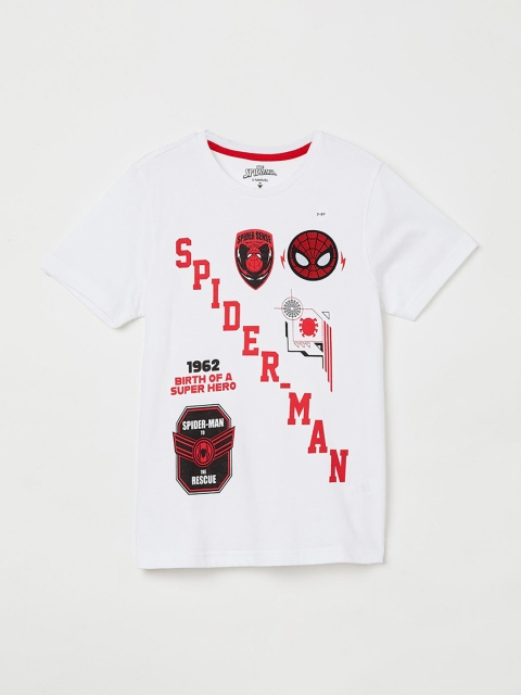 Fame Forever by Lifestyle Boys White Printed Round Neck T-shirt