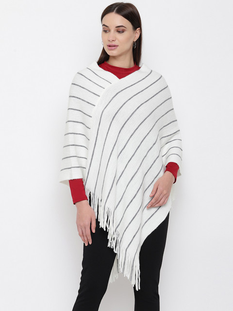 HK colours of fashion Women Off-White & Grey Striped Sweater
HK colours of fashion Women Off-White & Grey Striped Sweater