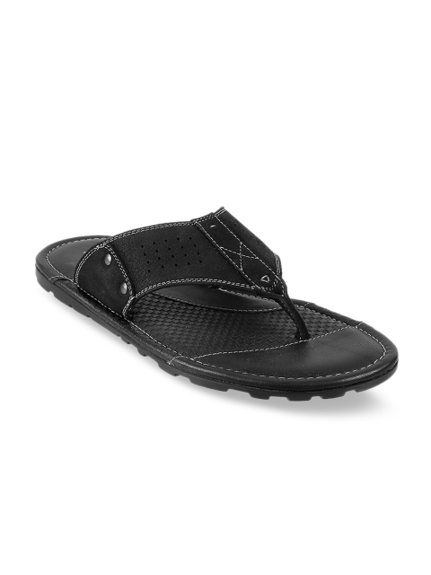 Metro Men Black Sandals