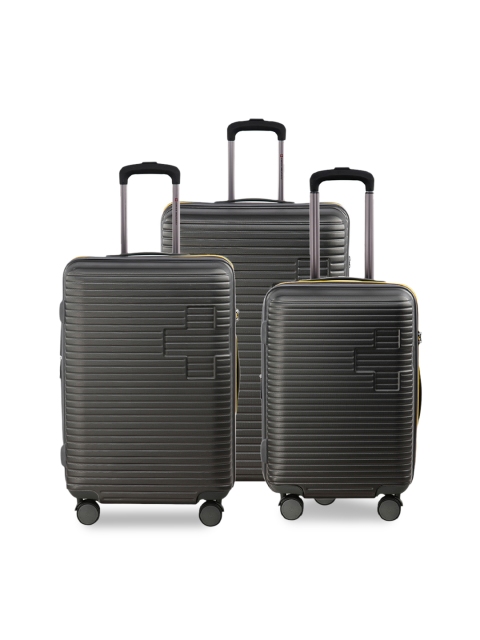Swiss Military Unisex Grey Set of 3 Trolley Bags