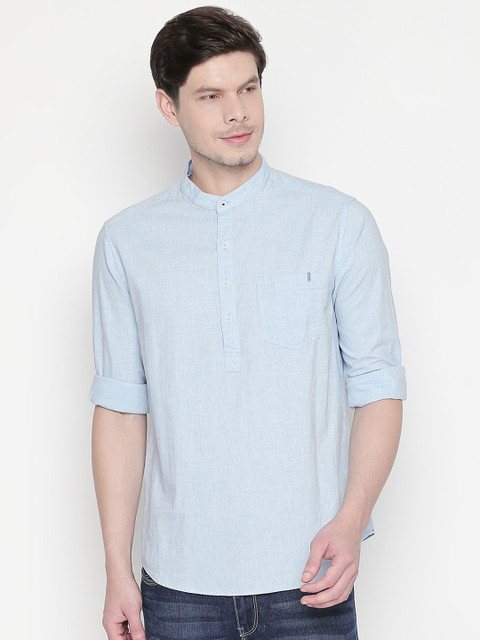 Urban Ranger by pantaloons Men Blue Slim Fit Solid Casual Shirt 
Urban Ranger by pantaloons Men Blue Slim Fit Solid Casual Shirt