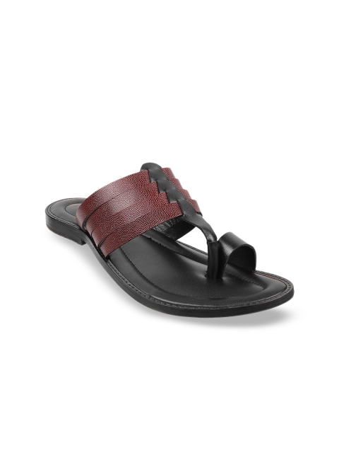 Metro Men Maroon Sandals