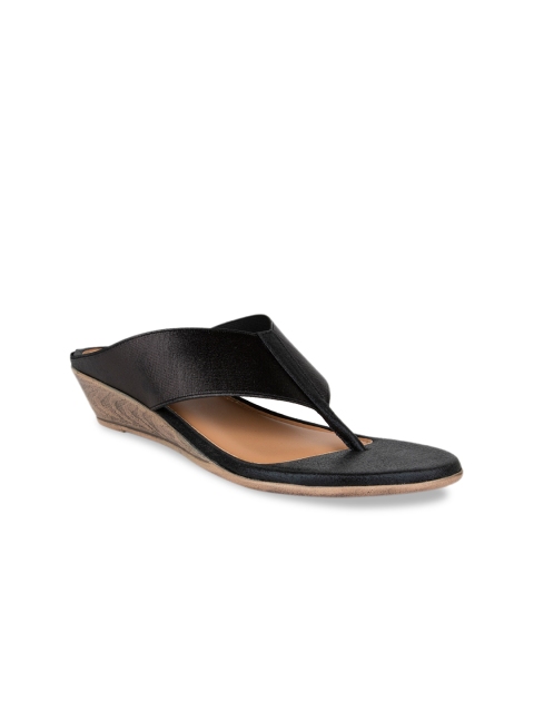 SOLES Women Black Solid Wedges