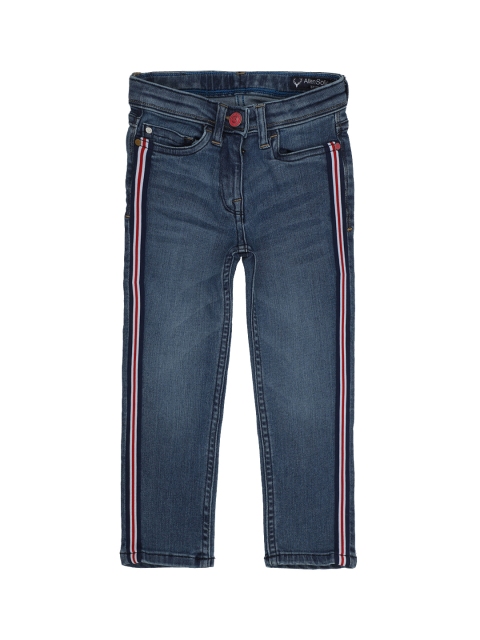 Allen Solly Junior Girls Blue Regular Fit Mid-Rise Clean Look Stretchable Jeans