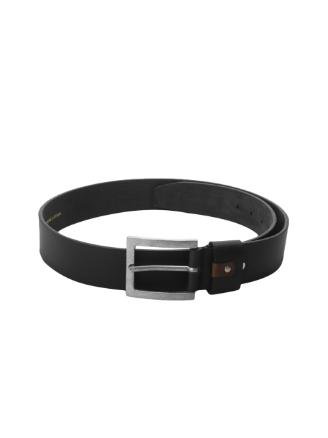Red Tape Men Black Solid Leather Belt