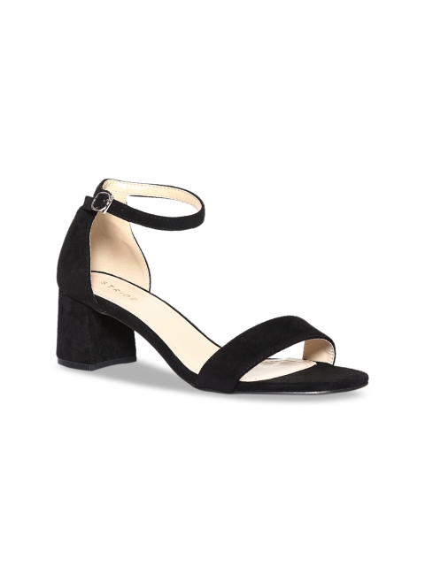 Stride Women Black Solid Heels