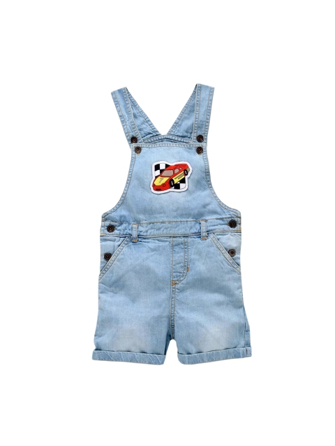 KiddoPanti Boys Blue Regular-Fit Denim Dungarees