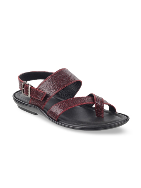 Metro Men Maroon Comfort Sandals