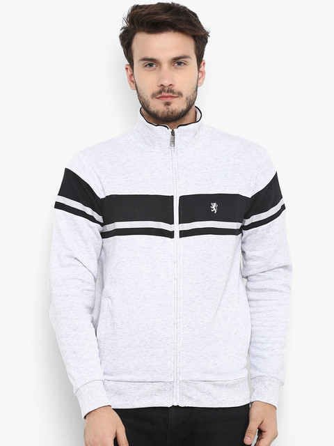 Red Tape Men Grey & Black Striped Sweatshirt
Red Tape Men Grey & Black Striped Sweatshirt