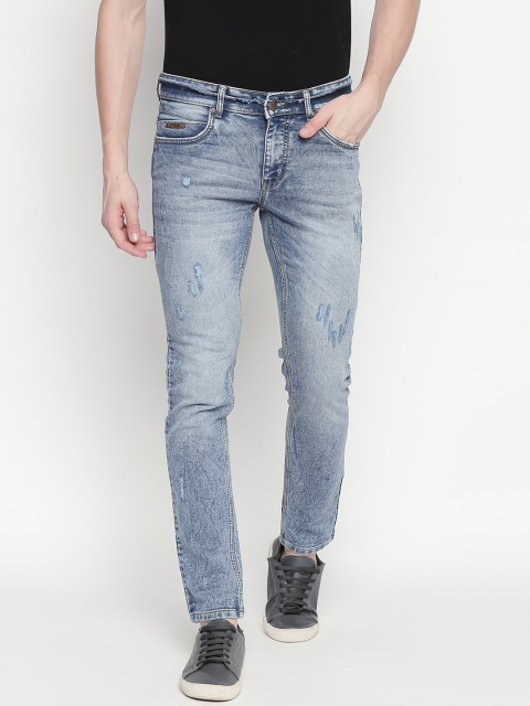 BOLTS and BARRELS Men Blue Slim Fit Mid-Rise Mildly Distressed Stretchable Jeans
BOLTS and BARRELS Men Blue Slim Fit Mid-Rise Mildly Distressed Stretchable Jeans