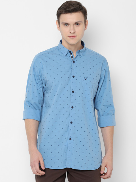 Allen Solly Men Blue Slim Fit Printed Casual Shirt 
Allen Solly Men Blue Slim Fit Printed Casual Shirt