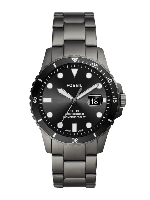 Fossil Men Black Analogue Watch FS5655