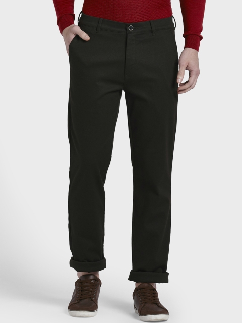 ColorPlus Men Brown Regular Fit Solid Regular Trousers