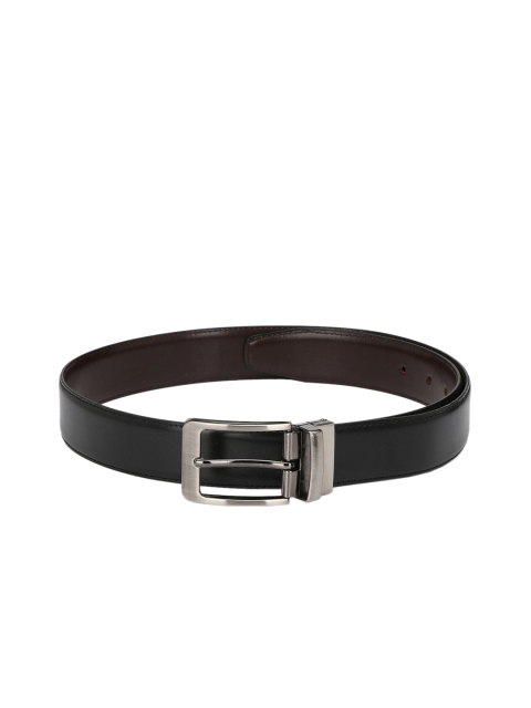 Calvadoss Men Black & Brown Solid Reversible Belt