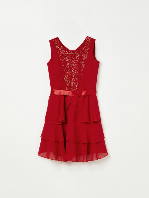 Fame Forever by Lifestyle Girls Red Embellished Layered Fit and Flare Dress
Fame Forever by Lifestyle Girls Red Embellished Layered Fit and Flare Dress