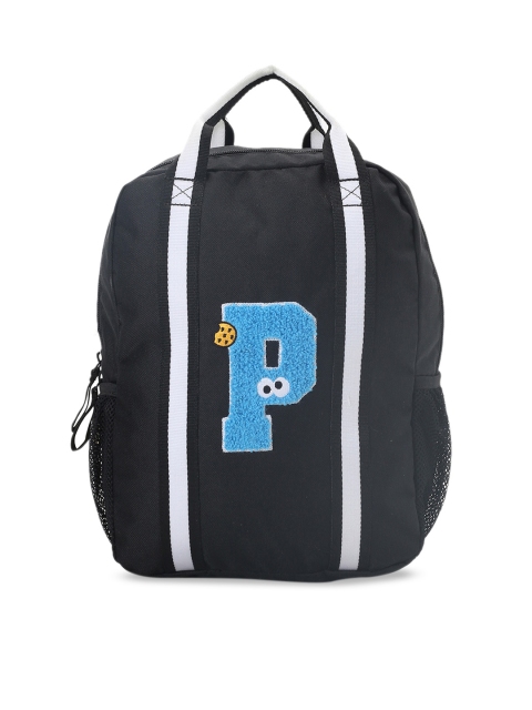 Puma Unisex Black & Blue Textured Sesame Street Backpack