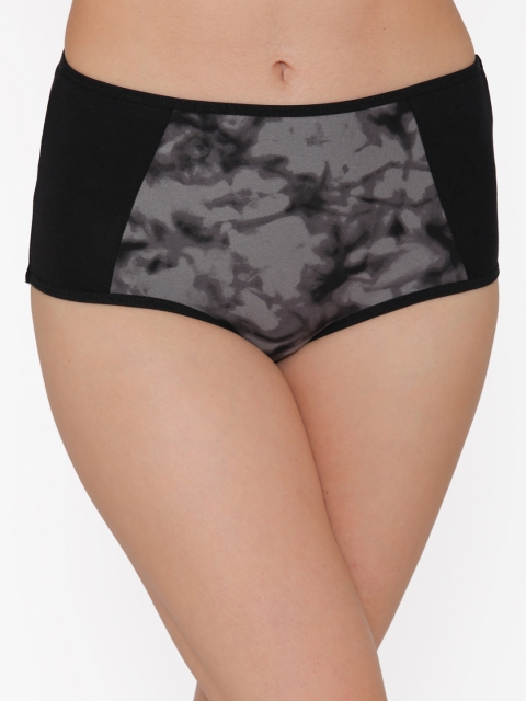 Clovia Women Black High Rise Hipster Briefs PN2575P053XL