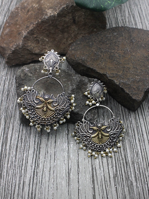 Sia Art Jewellery Silver-Plated Classic Drop Earrings