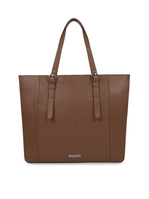 Toteteca Brown Solid Shoulder Bag