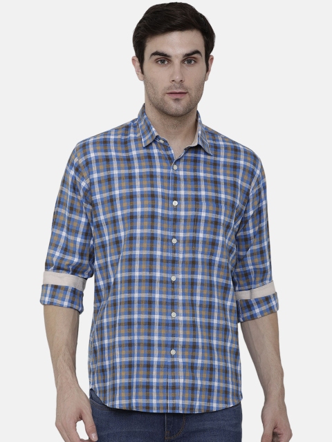 CAVALLO by Linen Club Men Cotton Linen Blue & White Regular Fit Checked Casual Shirt
CAVALLO by Linen Club Men Cotton Linen Blue & White Regular Fit Checked Casual Shirt