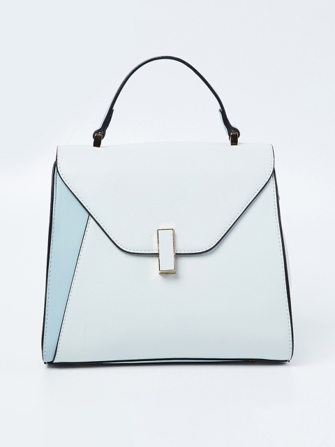 CODE by Lifestyle Blue Colourblocked Handheld Bag