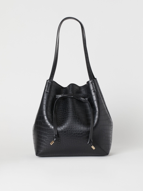 H&M Women Black Bucket Bag