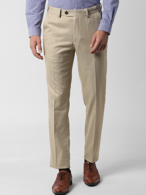Peter England Men Beige Slim Fit Self Design Formal Trousers
Peter England Men Beige Slim Fit Self Design Formal Trousers