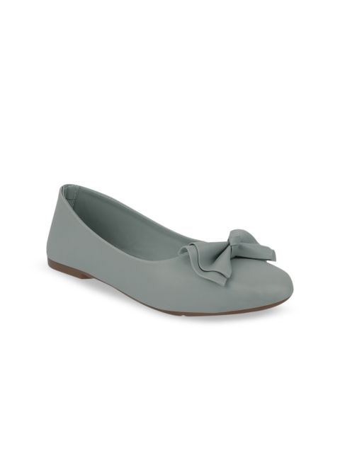 Shoetopia Women Grey Solid Ballerinas
